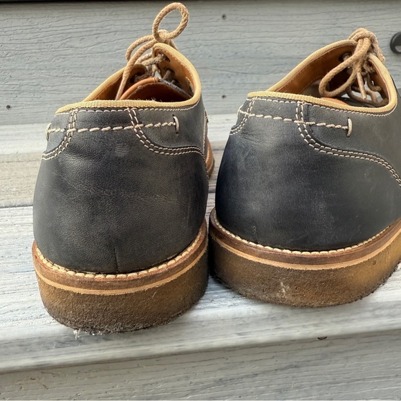 Johnston & Murphy 1850 Classic Dark Navy Leather Men's Oxford Shoes Size 10.5 - Picture 12 of 17